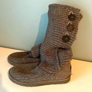 Ugg Gray Sweater Boots